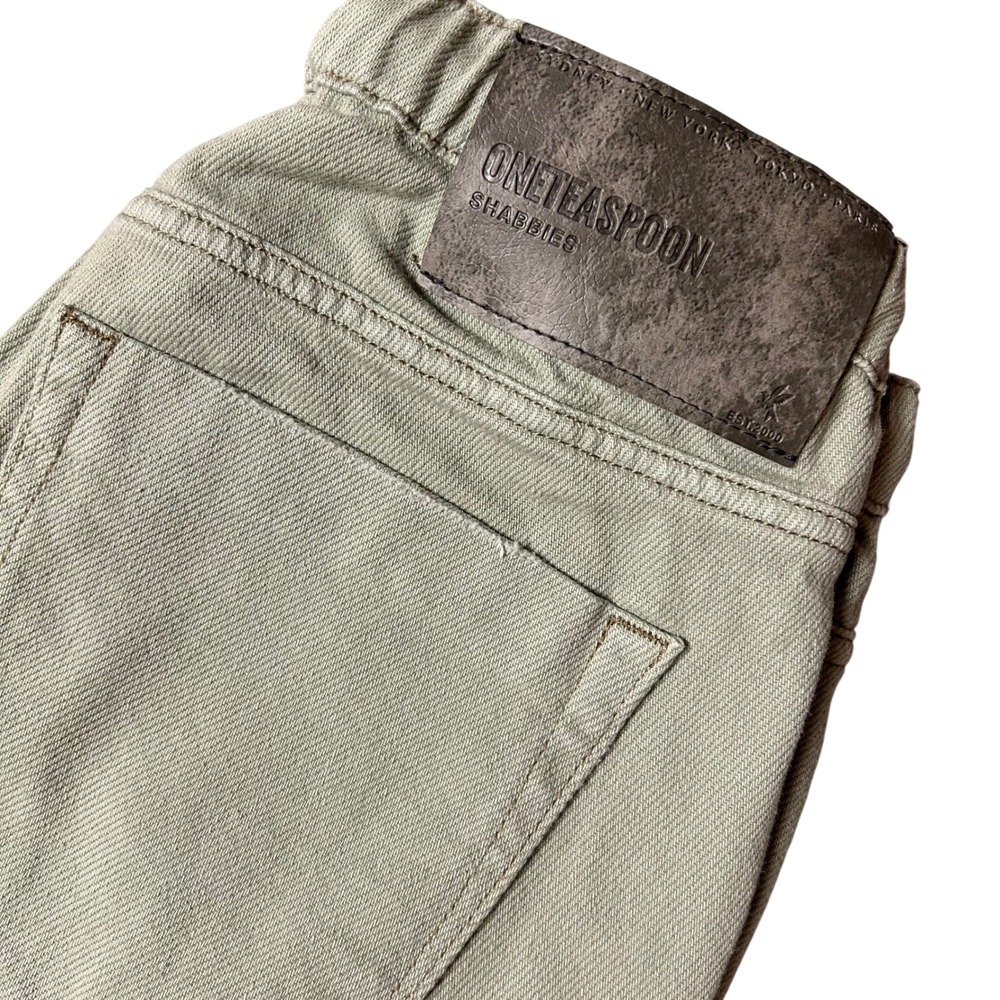 OneTeaspoon Shabbies Sage Relaxed Drawstring Denim Pants M Coastal Utility Chic